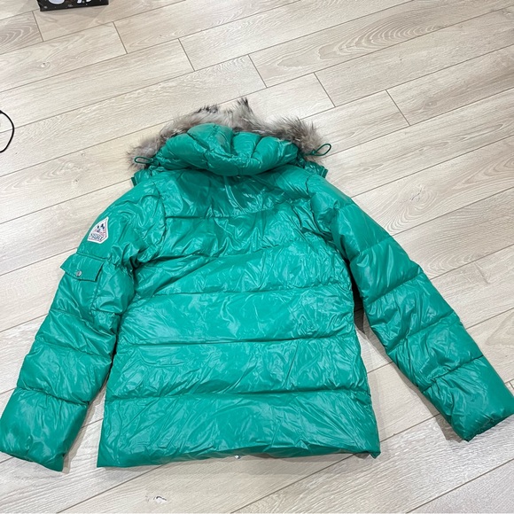 VINTAGE ** Duck down jacket womens Authentic Shiny - Pyrenex - Picture 9 of 11